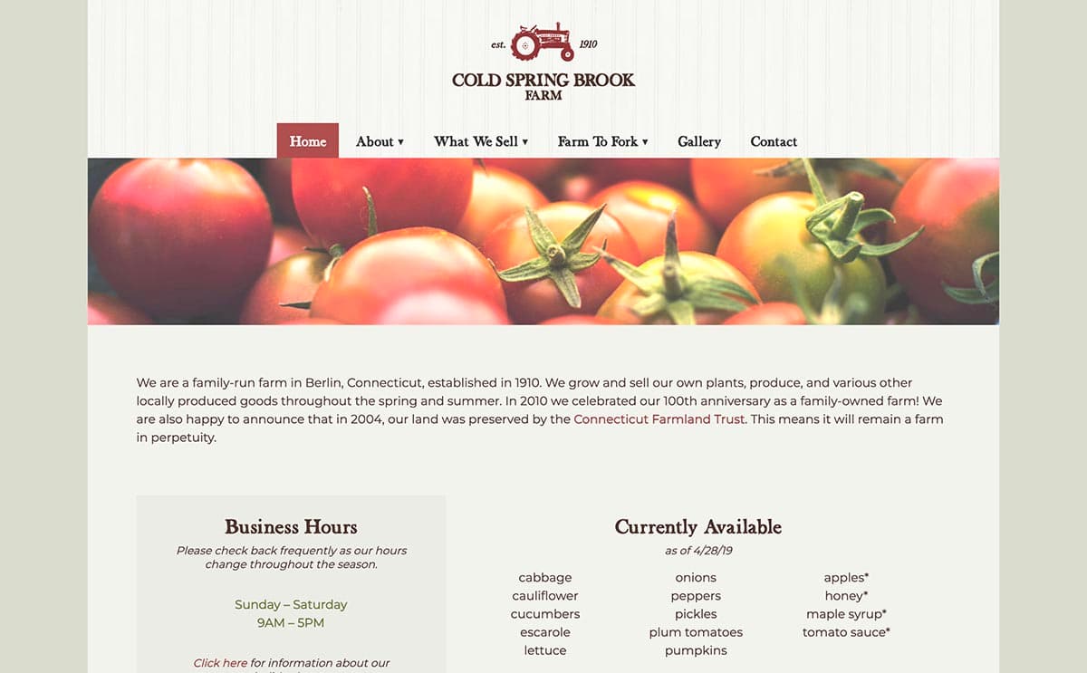 Farm Website