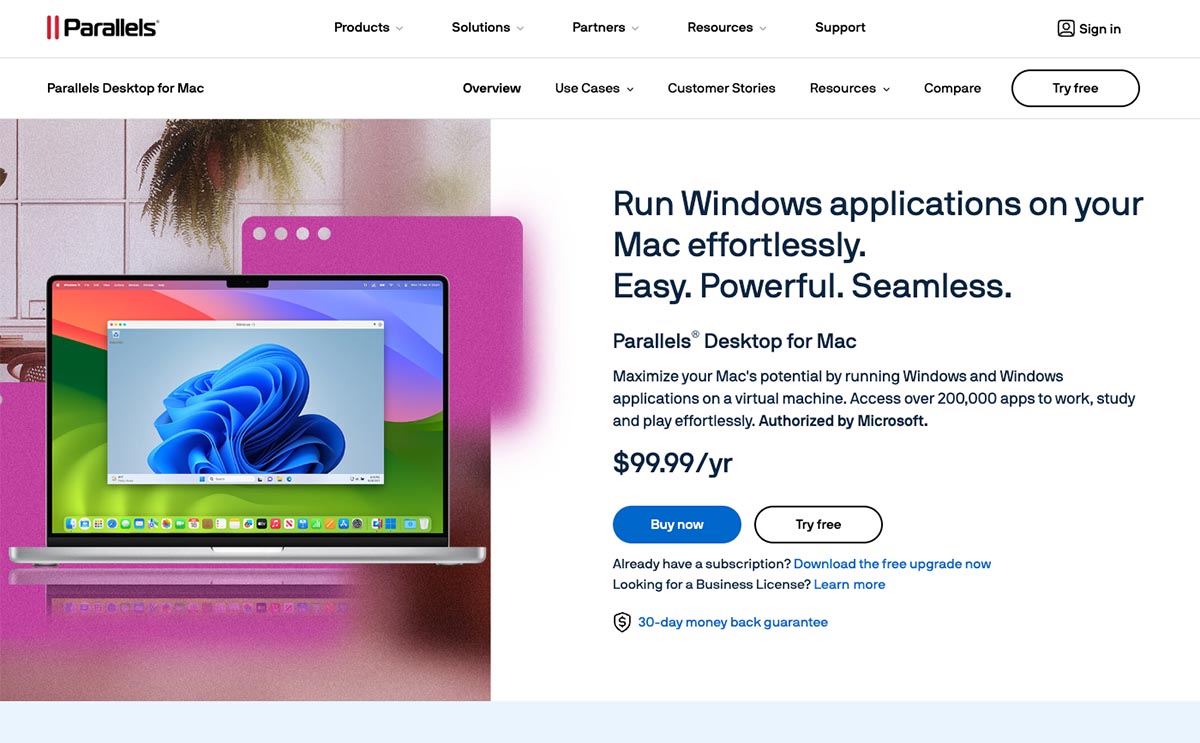 Parallels Desktop for Mac Product Pages thumbnail